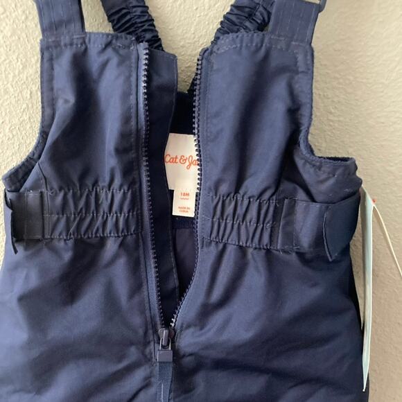 Cat & Jack NEW Heavyweight Snow Bibs - Navy Blue - 18M - Picture 6 of 9